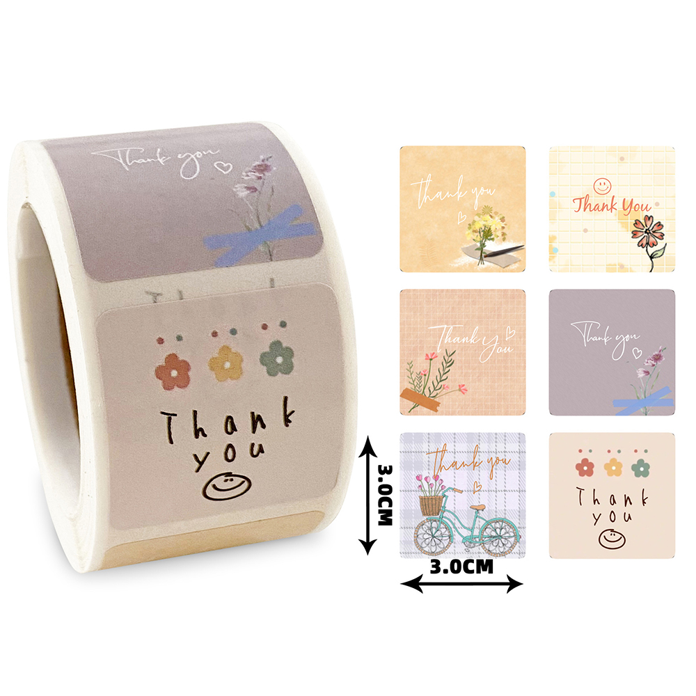 Wedding Sutra - 50-300 Stuks Leuke Cartoon Bloemen Dank