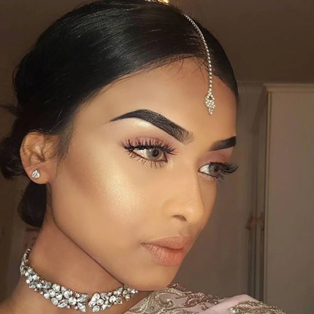 Indian Wedding Supply - Stonefans Geometrische Voorhoofd Ketting Vrouwen Indiase
