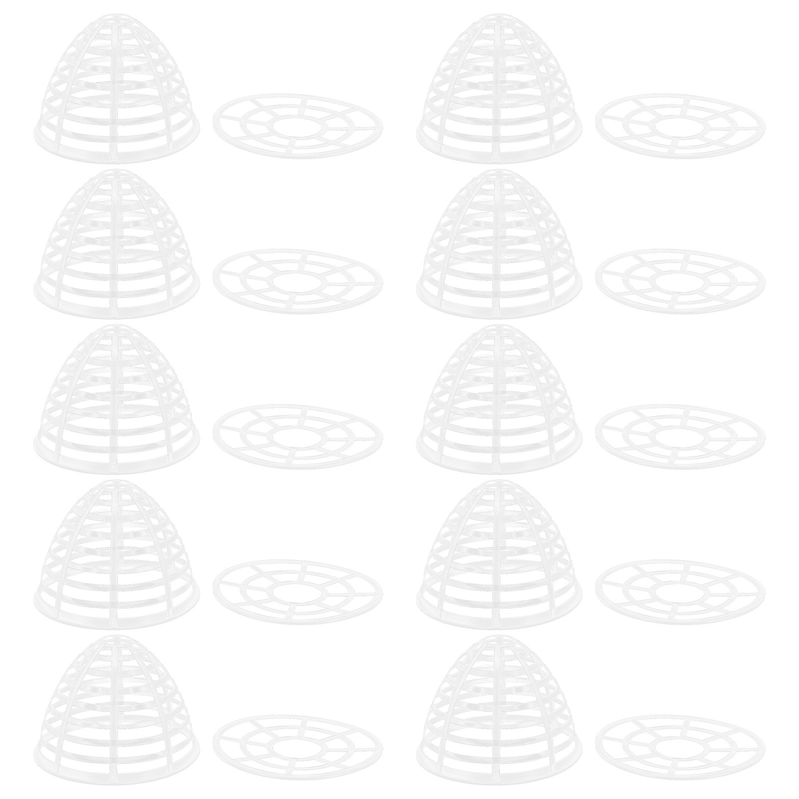 Wedding Support - 10 stuks miniatuur petticoat dome steunframe