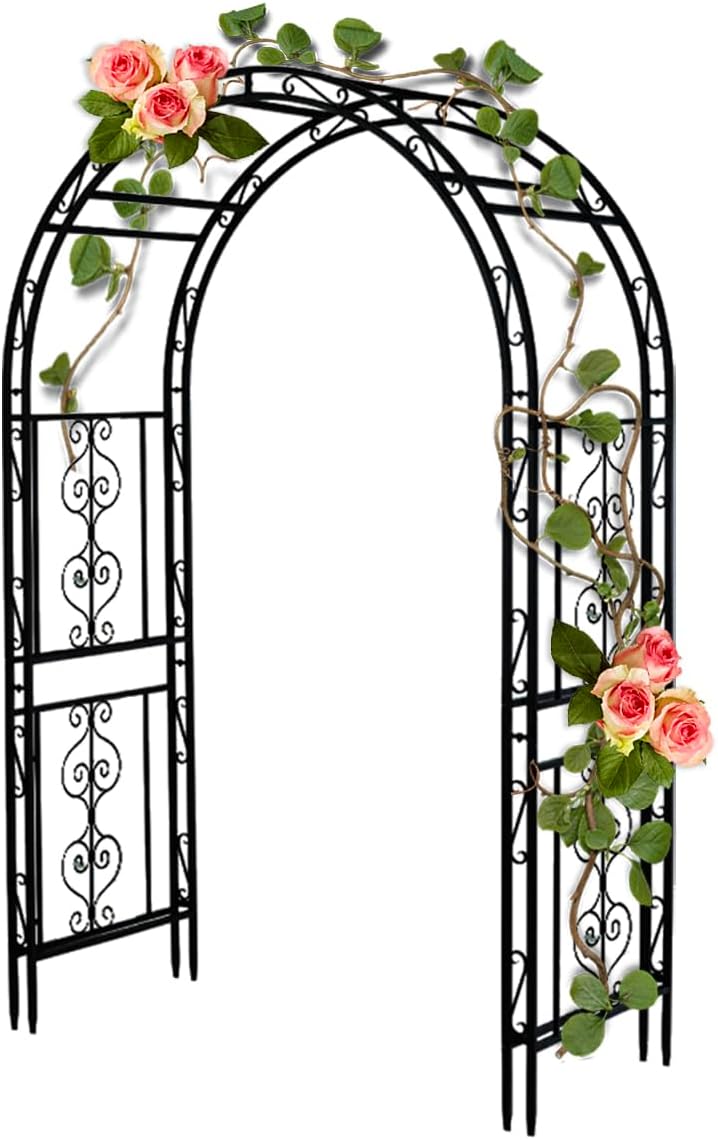 Wedding Support - Metalen tuinbogen, zwarte boog voor klimplanten,
