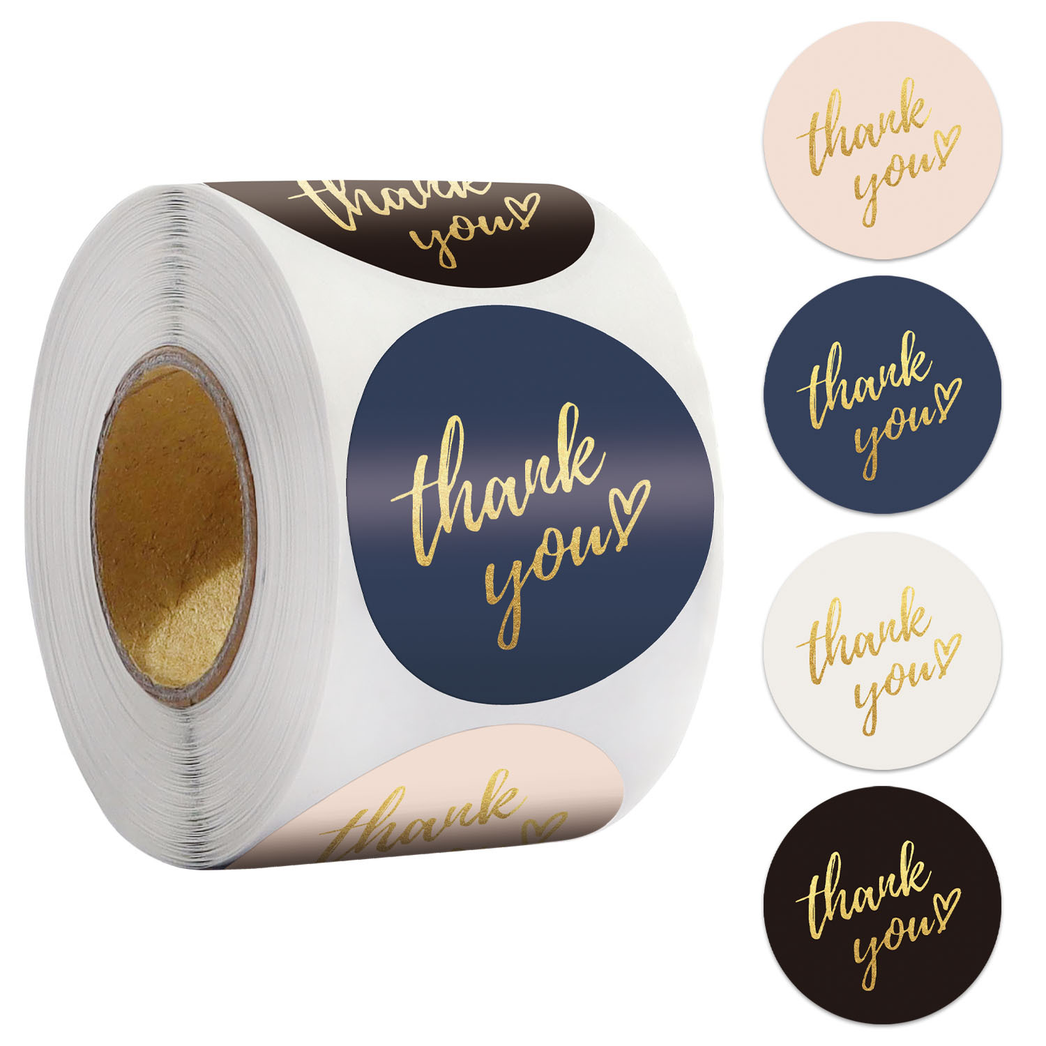 Wedding Sutra - 50-500 Stuks 1Inch Blauw Dank U