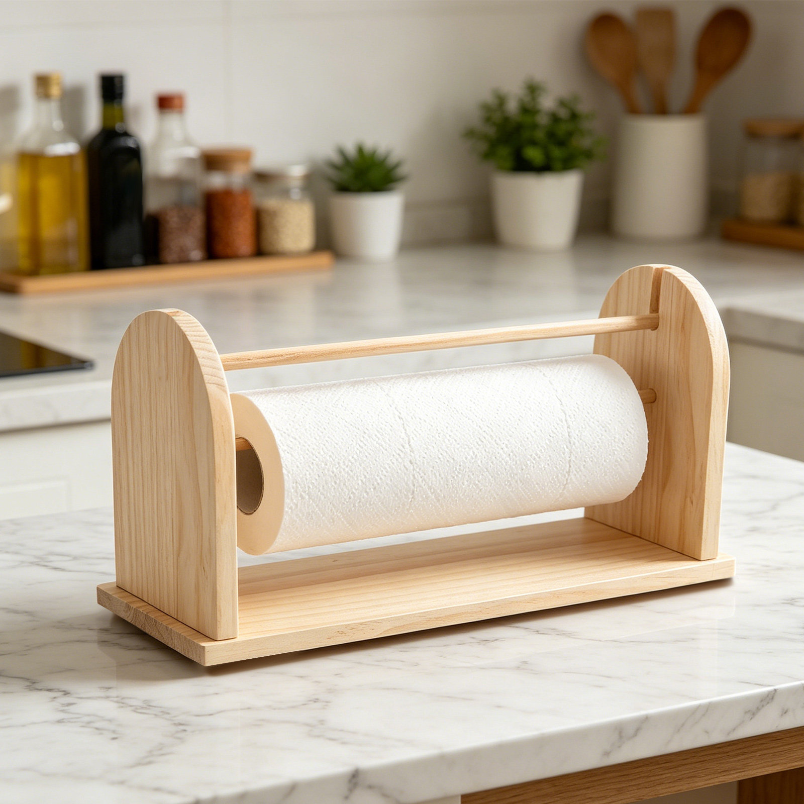 Houten tafelblad papierrolhoud - Papercraft Supply Ribbon recensie en prijs