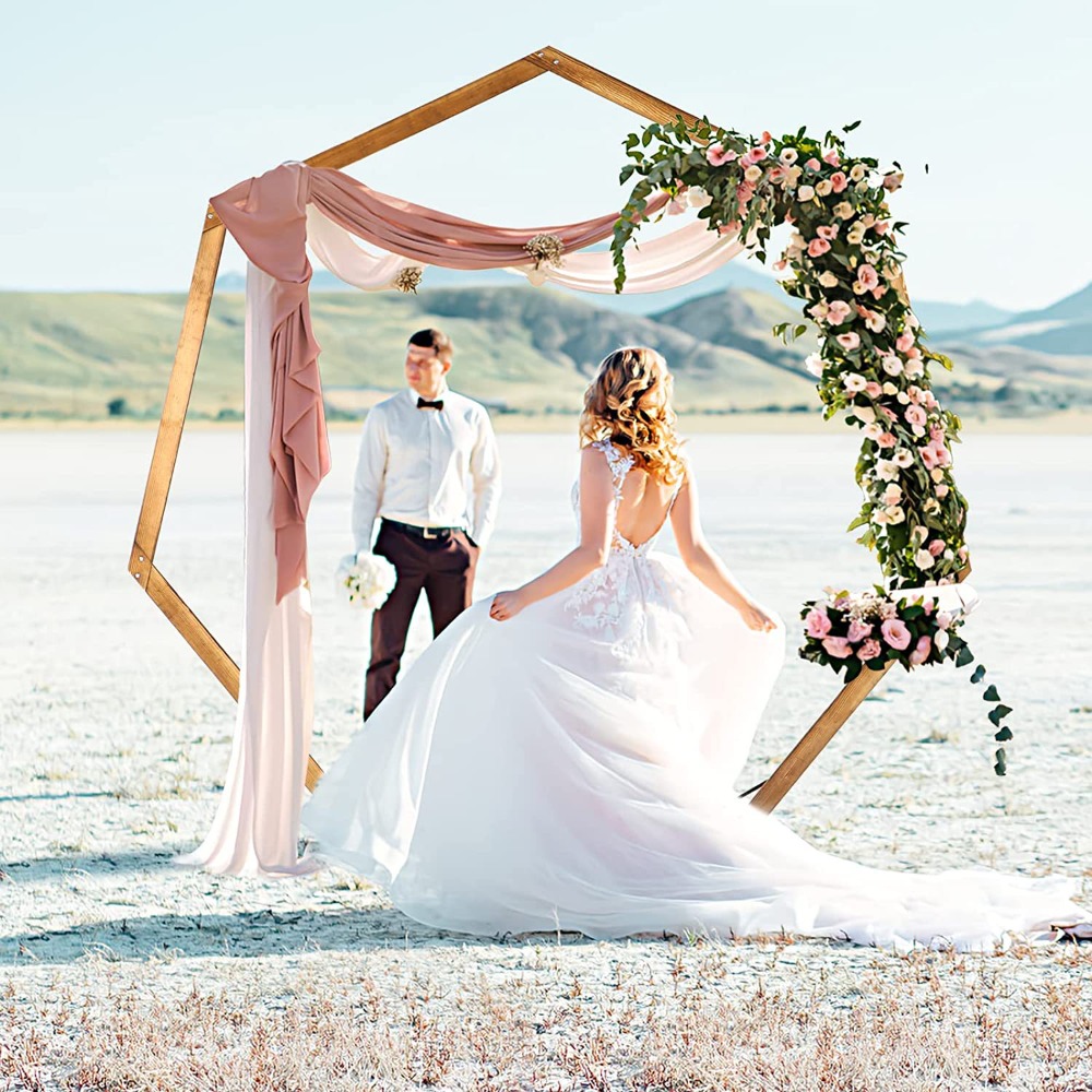 Houten bruiloftsboogframe, win - Wedding Support recensie en prijs
