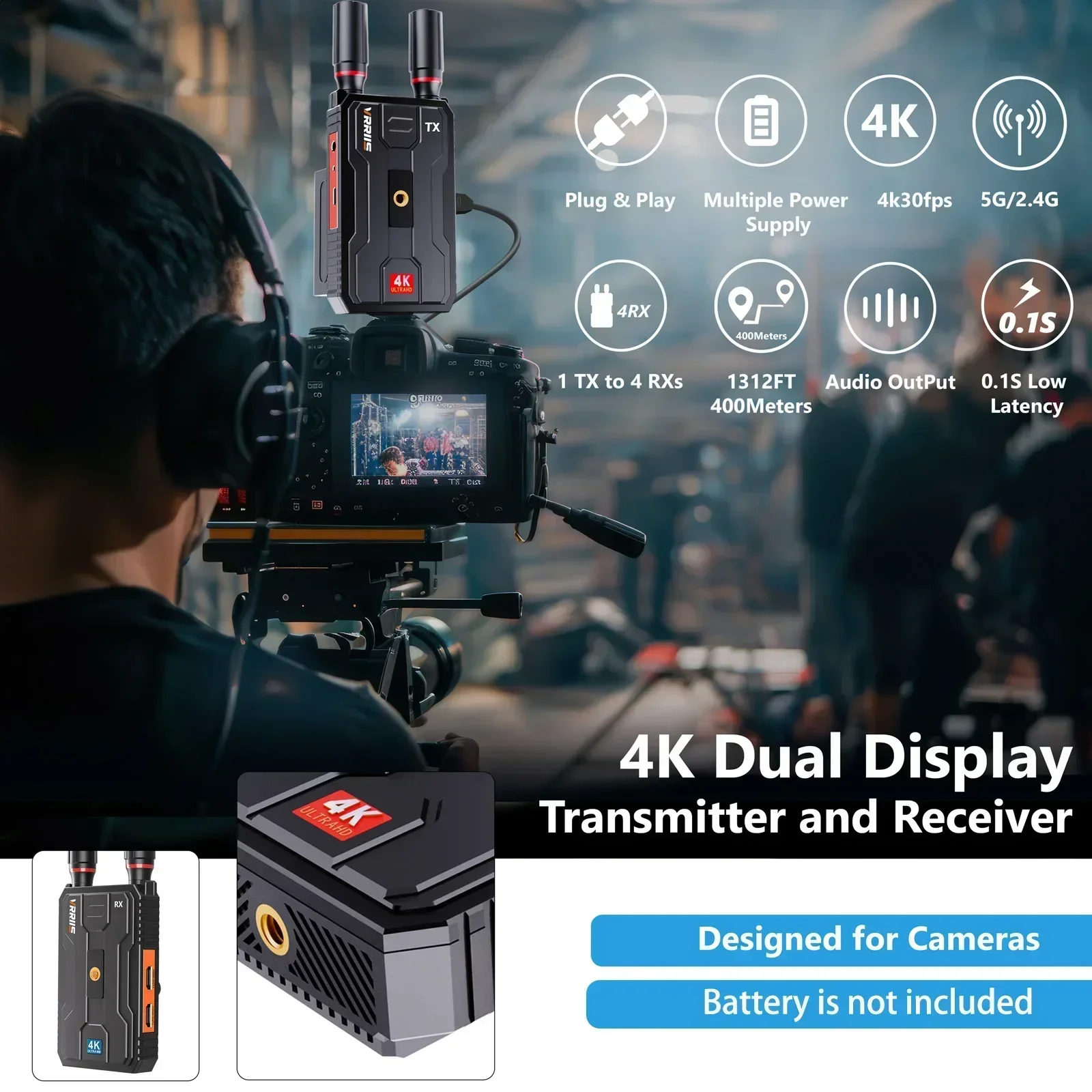 400m 5G 4K Draadloze Video Zen - Wedding Support recensie en prijs